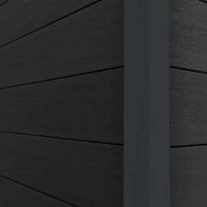 WPC garden shed model DeLux 9m² Composite Garden Sheds sde View