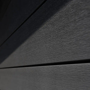 WPC garden shed model DeLux 9m² Composite Garden Sheds Rear View