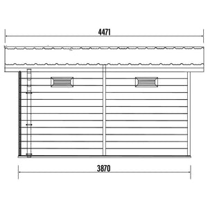 WPC Composite Garden Room Model Panorama 4x3M Composite Garden Room
