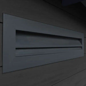 WPC garden shed model DeLux 9m² Composite Garden Sheds Rear View