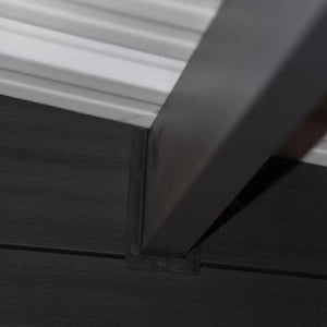 WPC garden shed model DeLux 9m² Composite Garden Sheds Top View