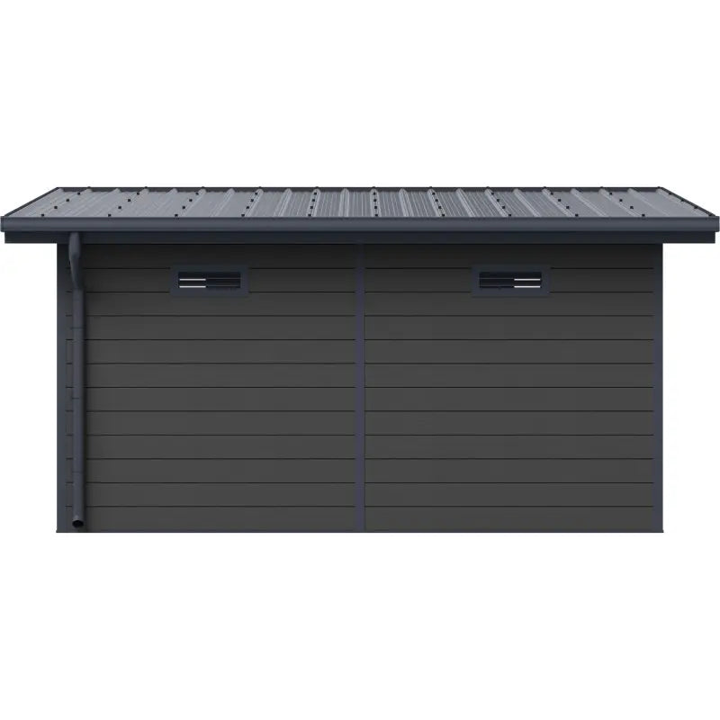 WPC Composite Garden Room Model Panorama 4x3M Composite Garden Room. Rear View.